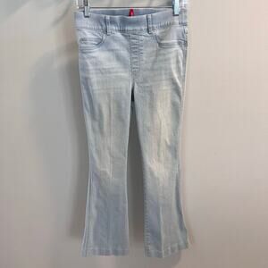 Spanx Light Blue Flare Pull-On Jeans Size S